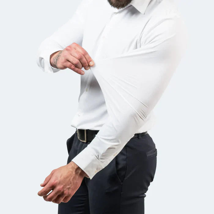 Stilla | Slim Fit Stretchstof Åndbar Krølfri Kjolestil