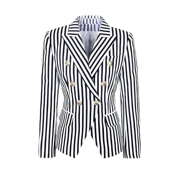 Stilla | Stribet Blazer Damer - Lækkert - Stribet-Pinstripe