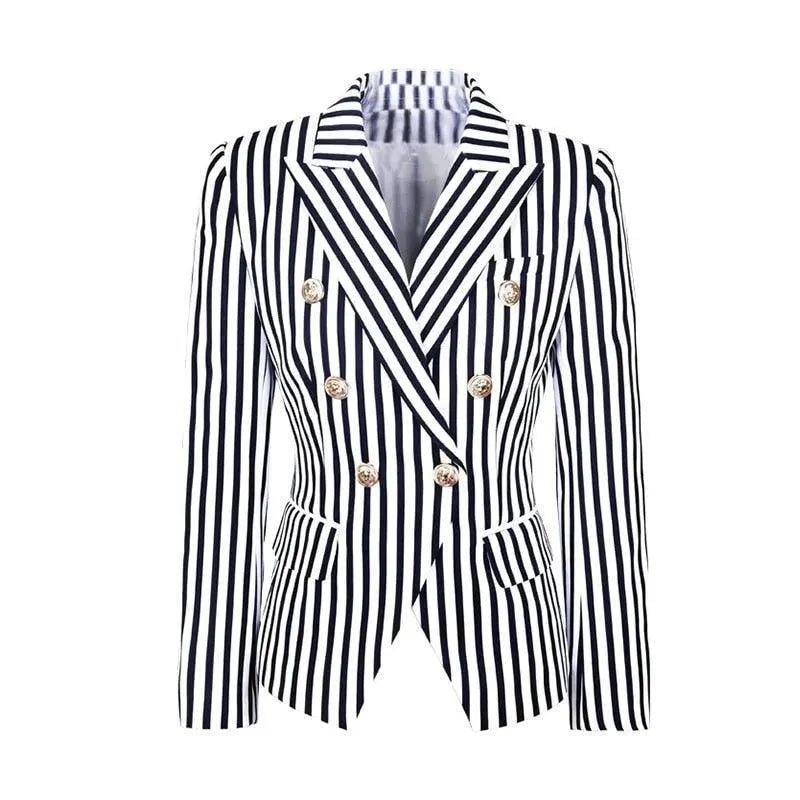 Stilla | Stribet Blazer Damer - Lækkert - Stribet-Pinstripe