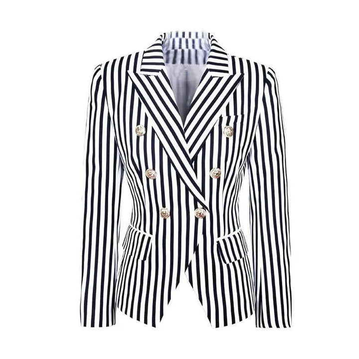 Stilla | Stribet Blazer Damer - Lækkert - Stribet-Pinstripe