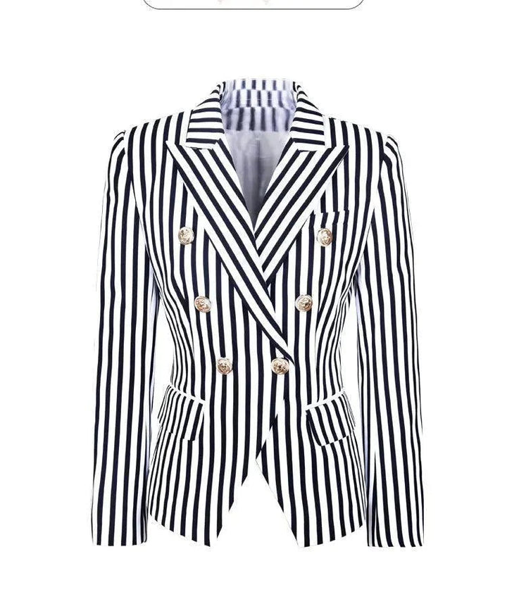 Stilla | Stribet Blazer Damer - Lækkert - Stribet-Pinstripe