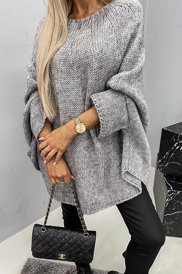 Stilla | Stilfuld dame sweater med rund halsudskæring