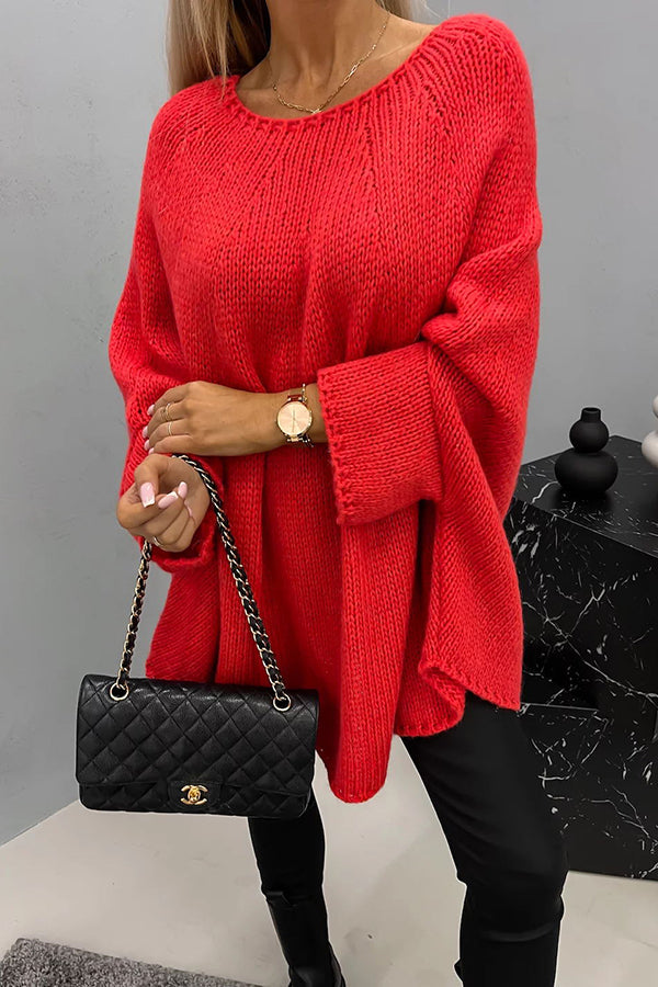 Stilla | Stilfuld dame sweater med rund halsudskæring