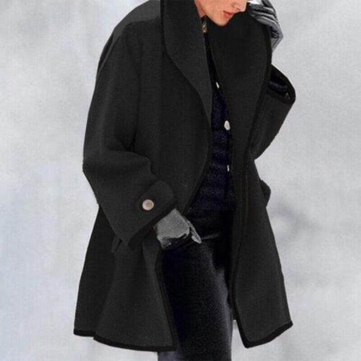 Stilla | Damer Vinter Uld Dobbeltknap Trenchcoat