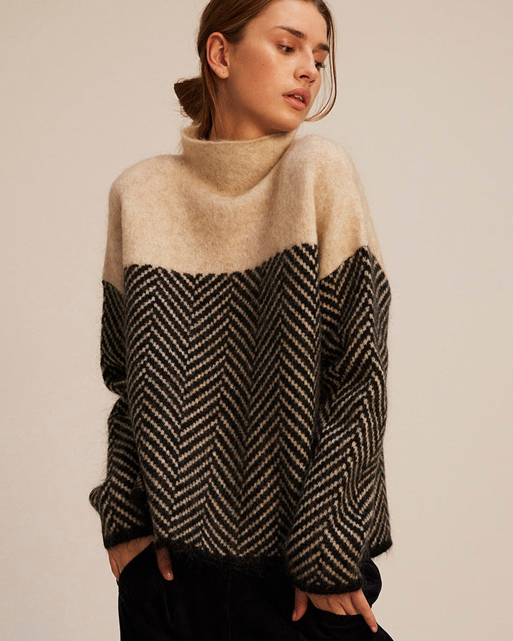Stilla | Pullover med rullekrave af bomuld