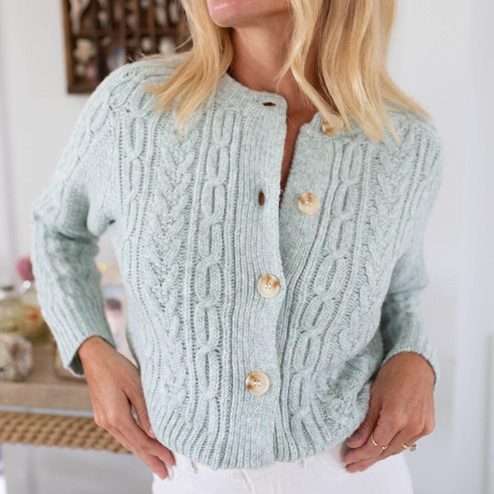 Stilla | Enkel Og Frisk Blå Langærmet Sweater