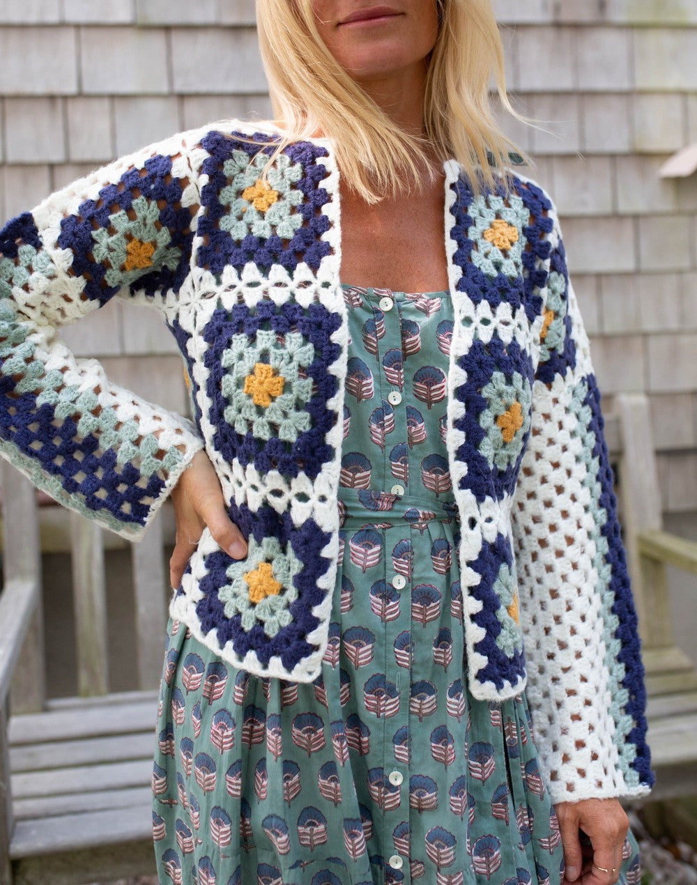 Stilla | Smuk Langærmet Vest Med Print