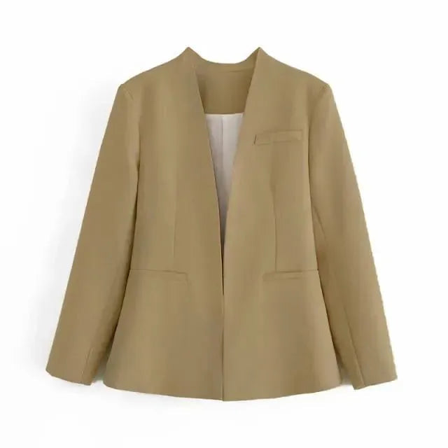 Stilla | Fantasi Formal Blazer Damer - Casual - Ensfarvet