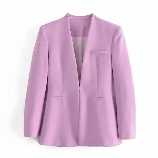 Stilla | Fantasi Formal Blazer Damer - Casual - Ensfarvet