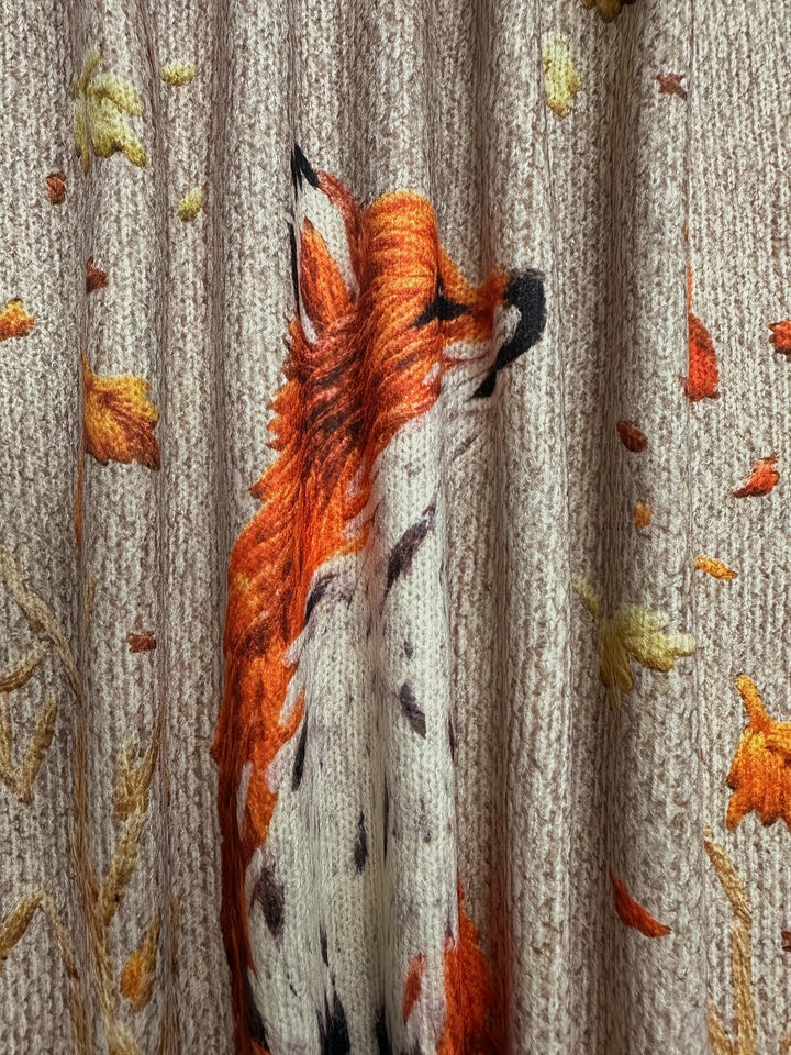 Stilla | Trendy Ræve Tryk Pullover