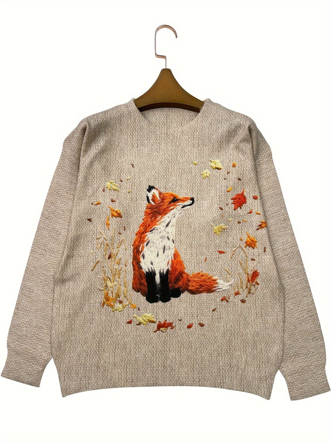 Stilla | Trendy Ræve Tryk Pullover
