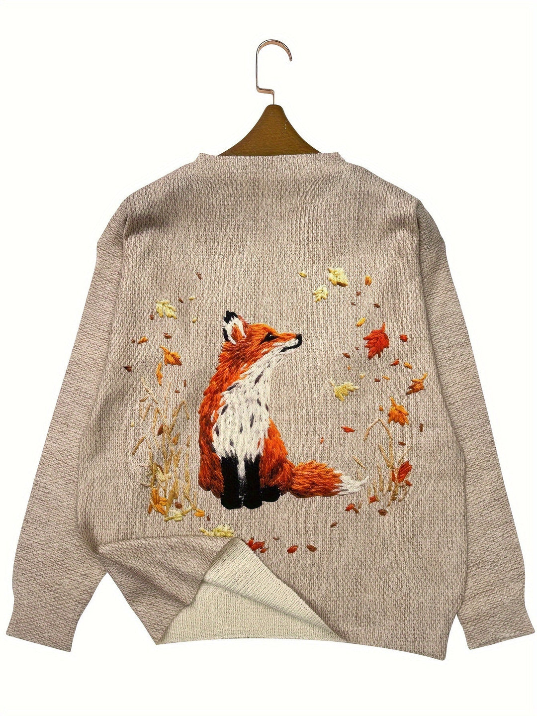 Stilla | Trendy Ræve Tryk Pullover