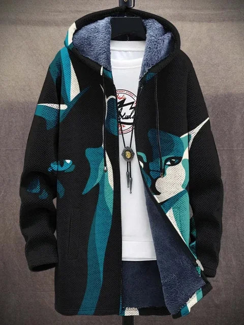 Stilla | Trendy damejakke med kunstnerisk print