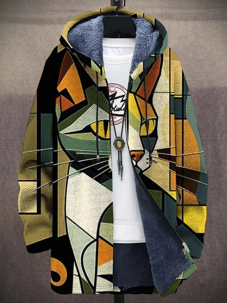 Stilla | Trendy damejakke med kunstnerisk print