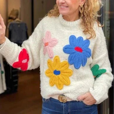 Stilla | Pullover med blomster