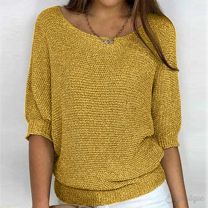 Stilla | Enkel Elegant Pullover til Hverdag og Kontor