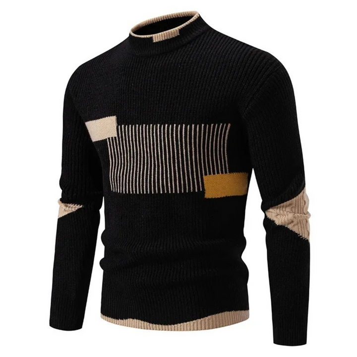 Stilla | Stilfuld Geometrisk Pullover til Mænd