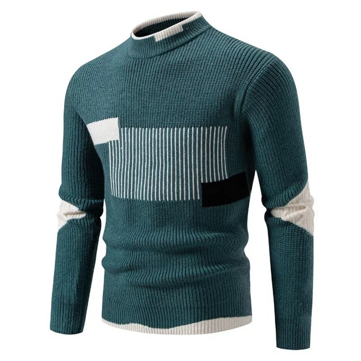Stilla | Stilfuld Geometrisk Pullover til Mænd