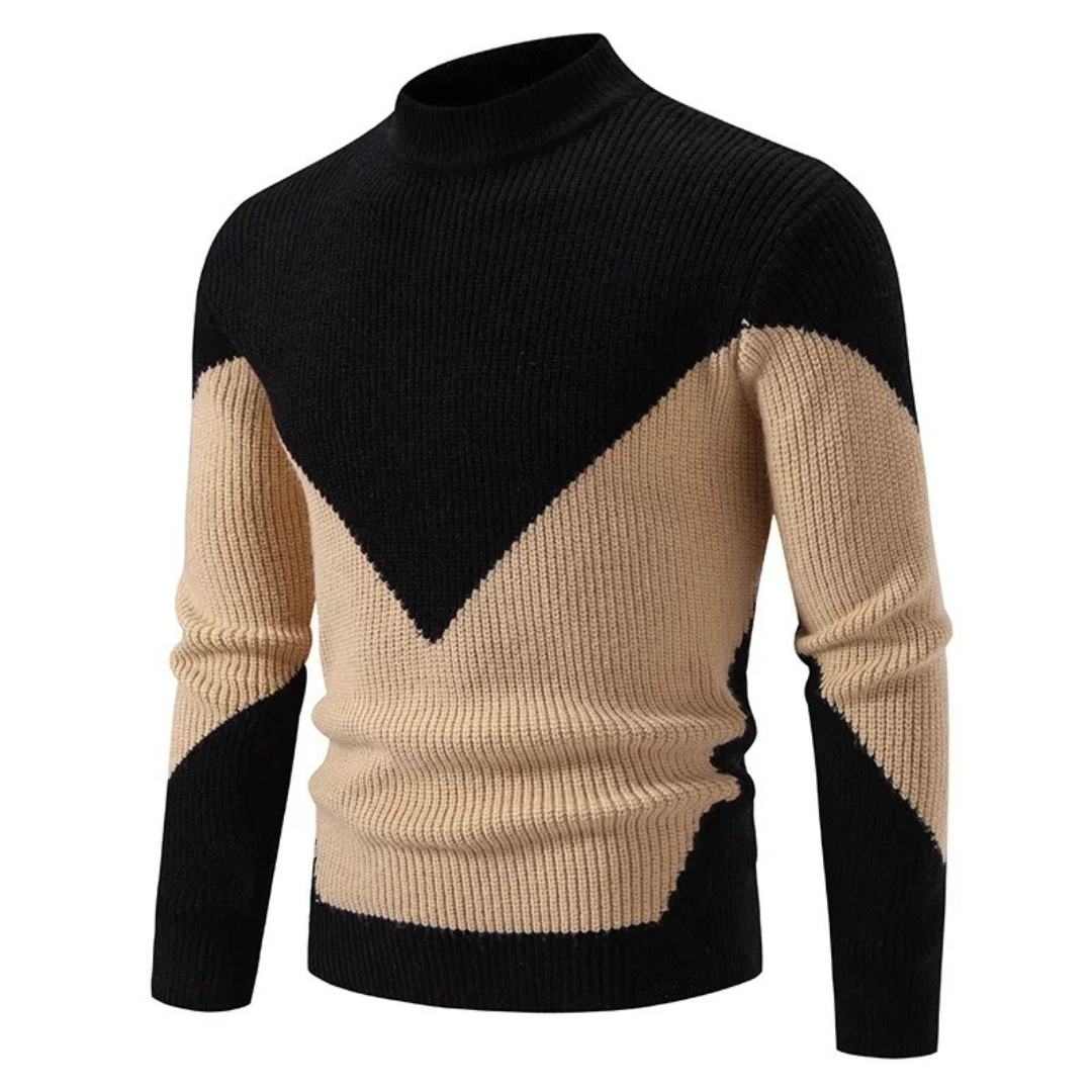 Stilla | Stilfuld Geometrisk Pullover til Mænd
