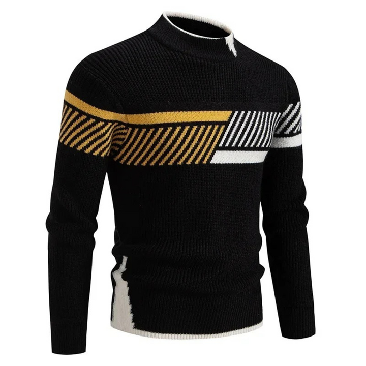 Stilla | Stilfuld Geometrisk Pullover til Mænd