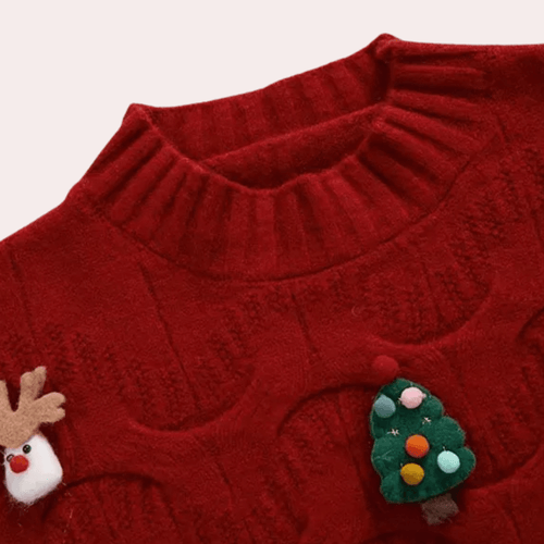 Stilla | Julesweater med 3D-Dekoration