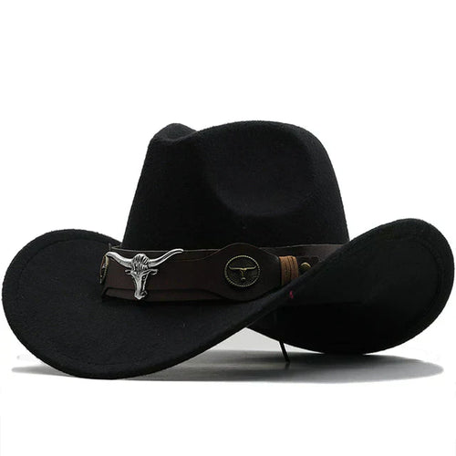 Stilla | Filth western hat with bull buckle strap