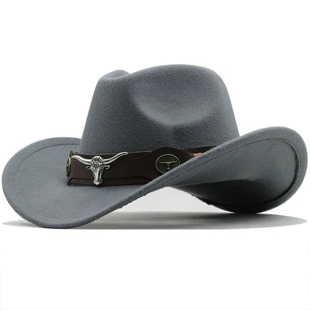 Stilla | Filth western hat with bull buckle strap