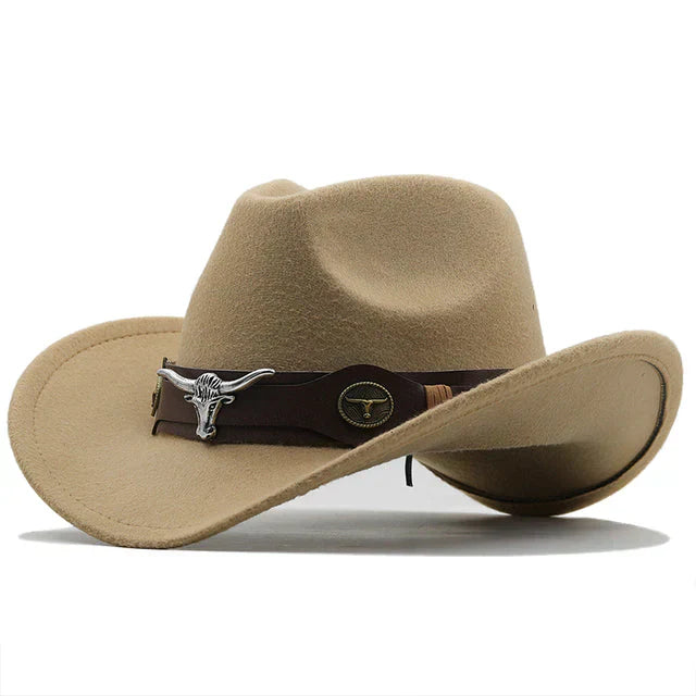 Stilla | Filth western hat with bull buckle strap