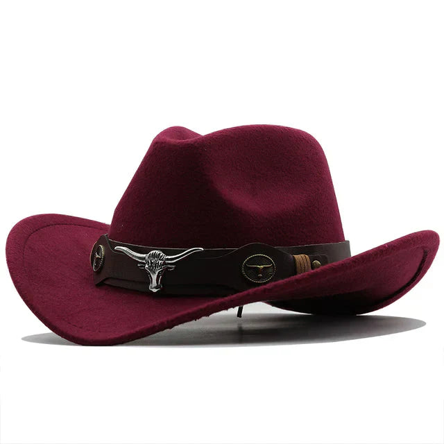 Stilla | Filth western hat with bull buckle strap
