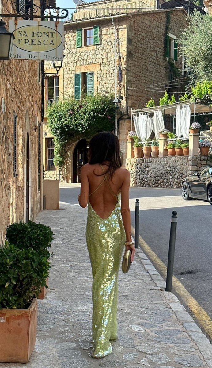 Stilla | Paillet Maxi Kjole