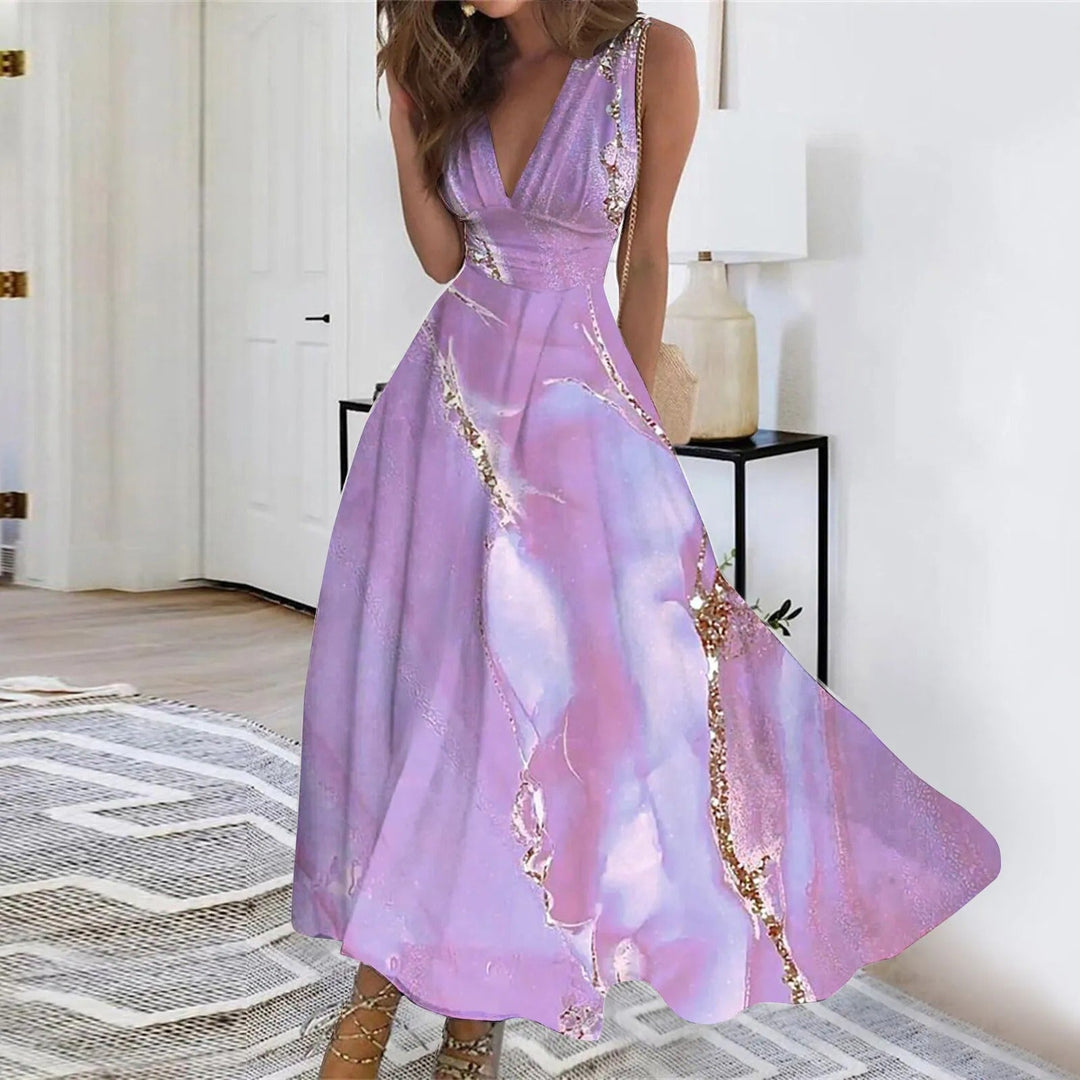 Stilla | Elegante Kjole Med Unikt Print