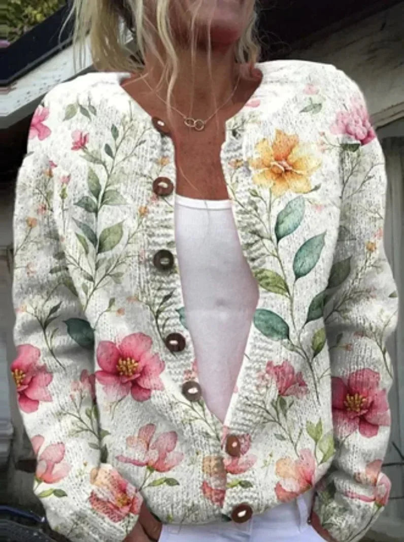 Stilla | Elegant blomster- cardigan
