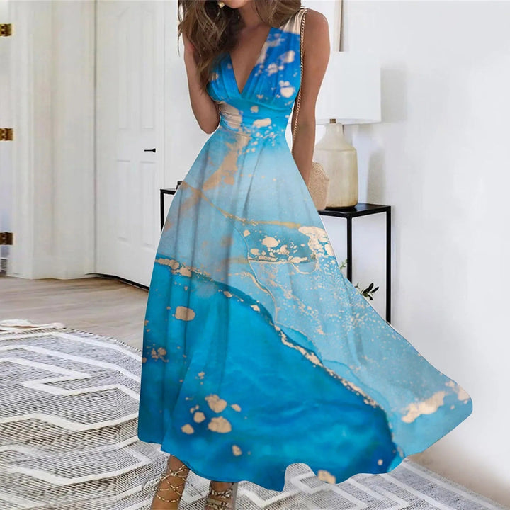 Stilla | Elegante Kjole Med Unikt Print