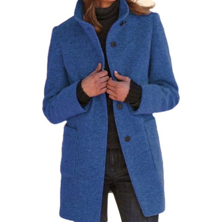 Stilla | Lang damejakke med knaplukning forårsjakke damer