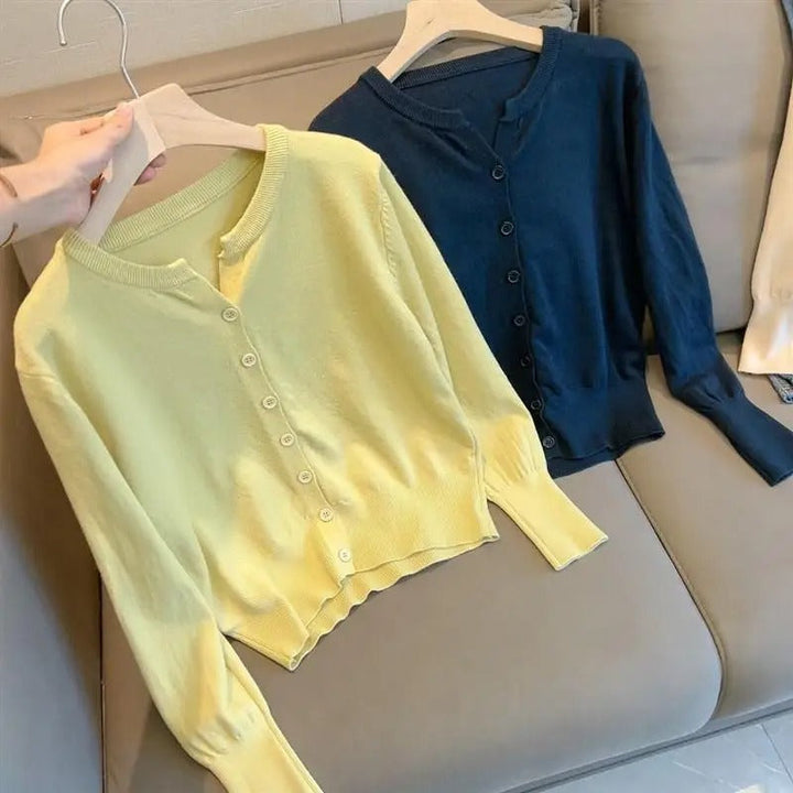 Stilla | Kort Pullover I Indigo Blå Kashmir Til kvinder