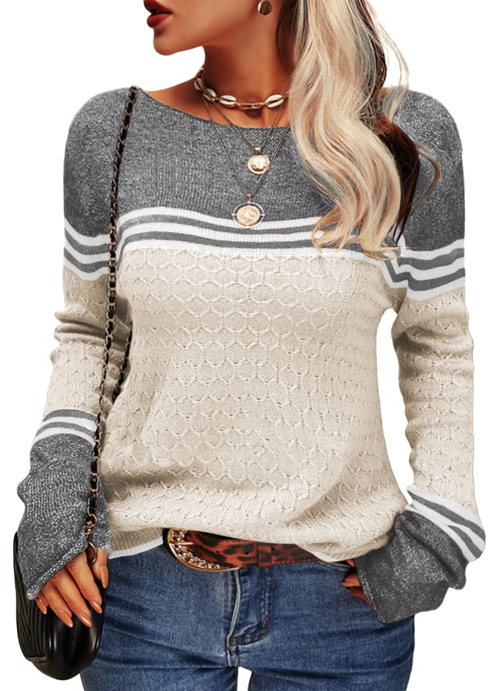 Stilla | Dame Pullover Stribet