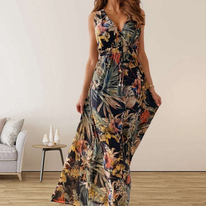Stilla | Trykt Vintage Boho Kjole