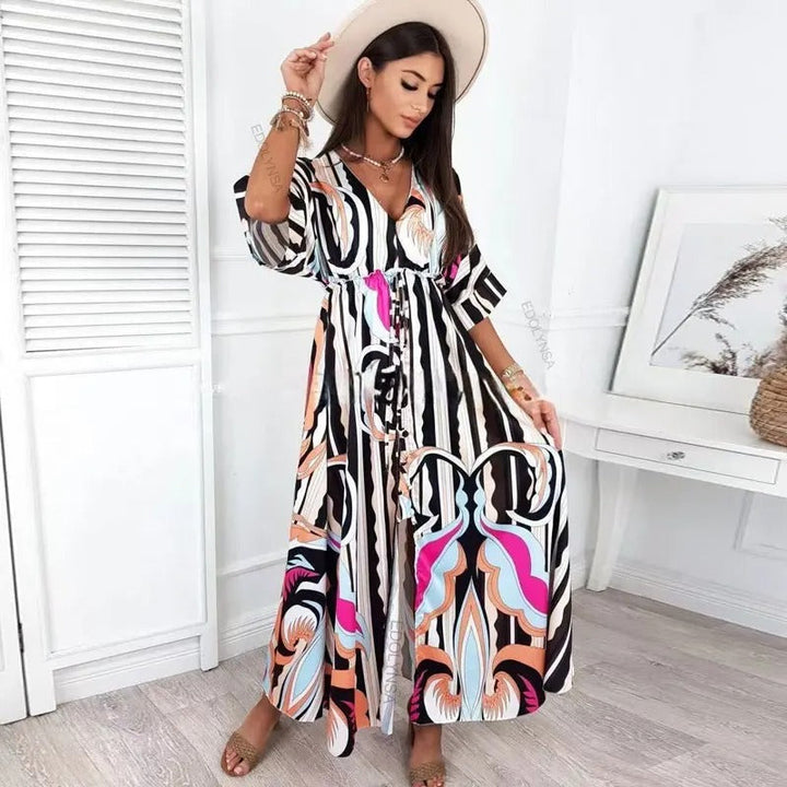 Stilla | Elegante Kjole Med Smuk Print