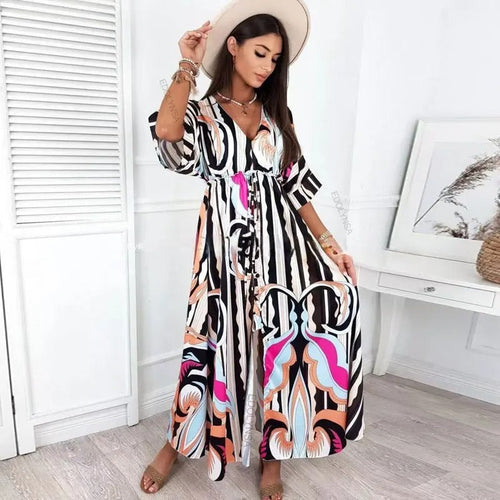 Stilla | Elegante Kjole Med Smuk Print