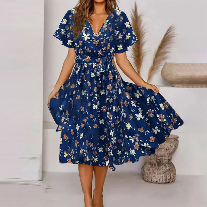Stilla | Maxi Kjole Til Kvinder Med Vintage Print