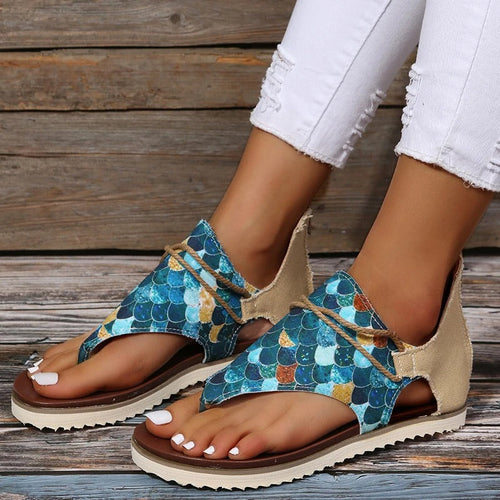 Stilla | Sandaler med Print