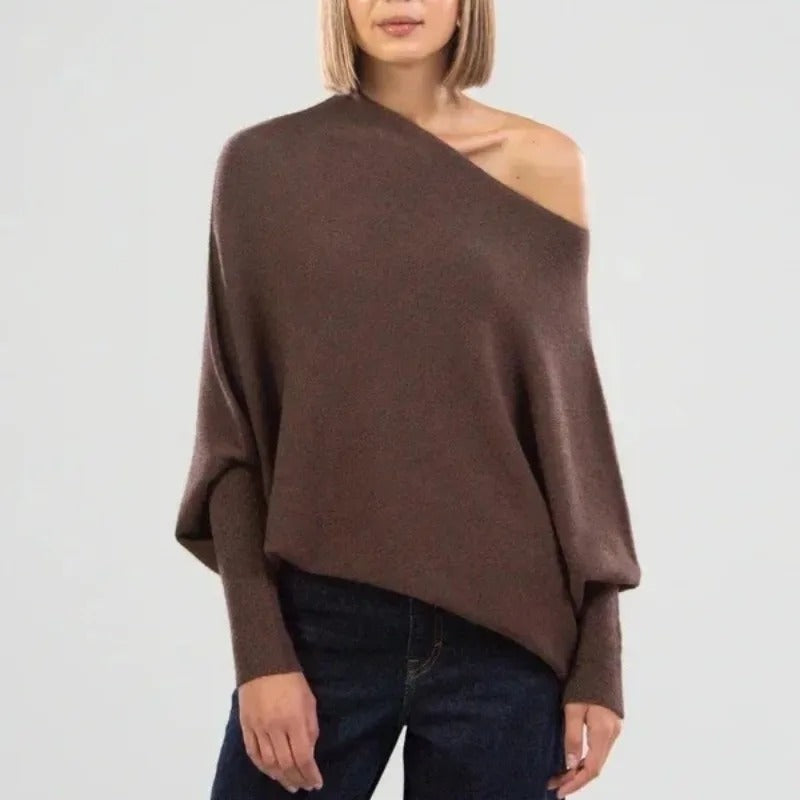 Stilla | Elegant pullover med skulderfri ærmer til damer