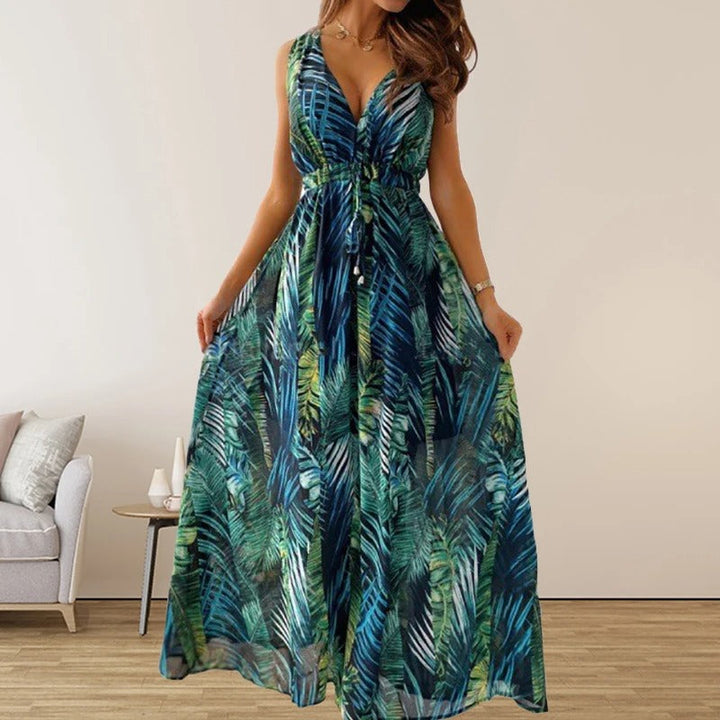 Stilla | Trykt Vintage Boho Kjole