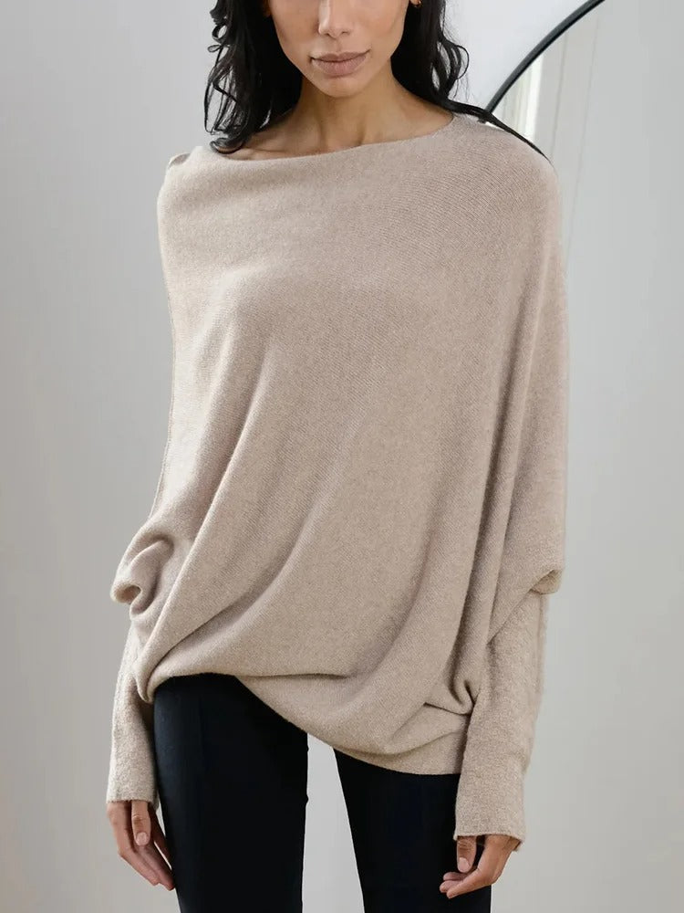 Stilla | Elegant pullover med skulderfri ærmer til damer
