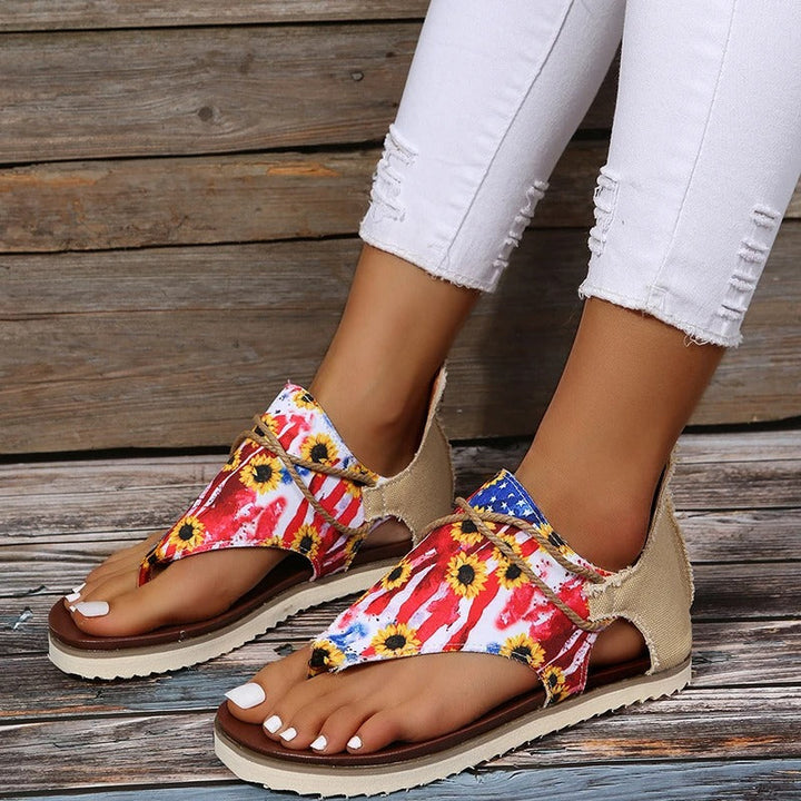 Stilla | Sandaler med Print