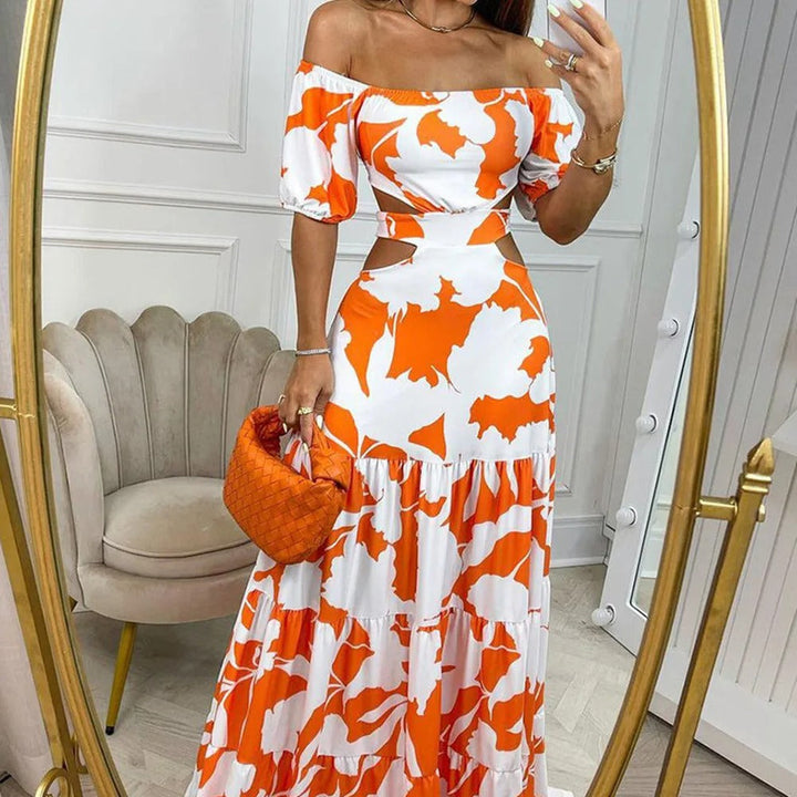 Stilla | Off-the-shoulder Kjole Med Blonde Og Udskæringer
