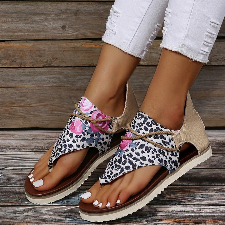 Stilla | Sandaler med Print