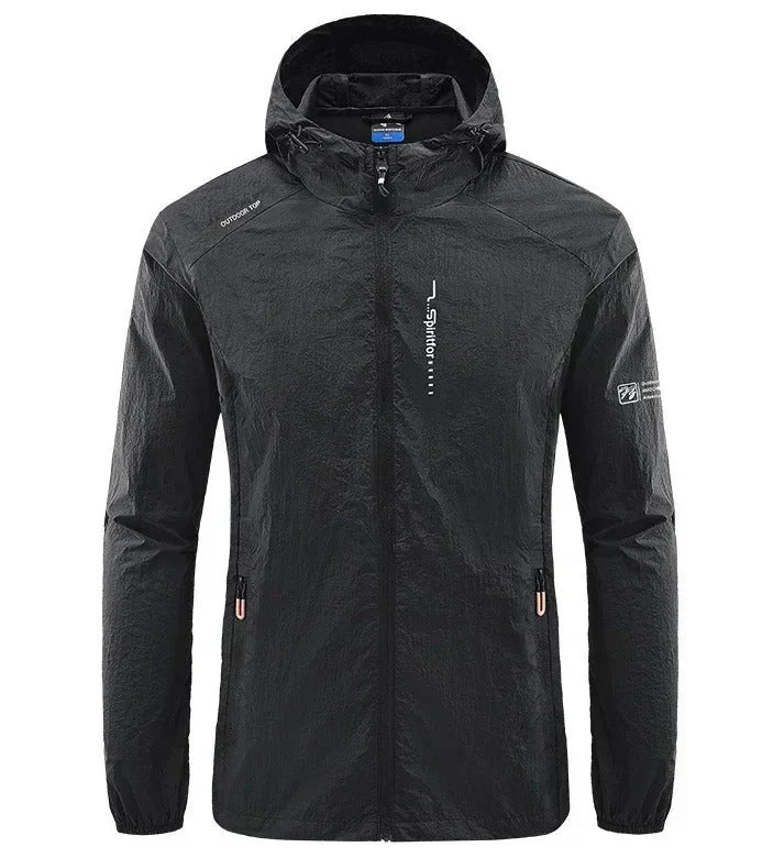 Stilla | Herre Windbreaker Jakke - Fuld Lynlås og Hætte