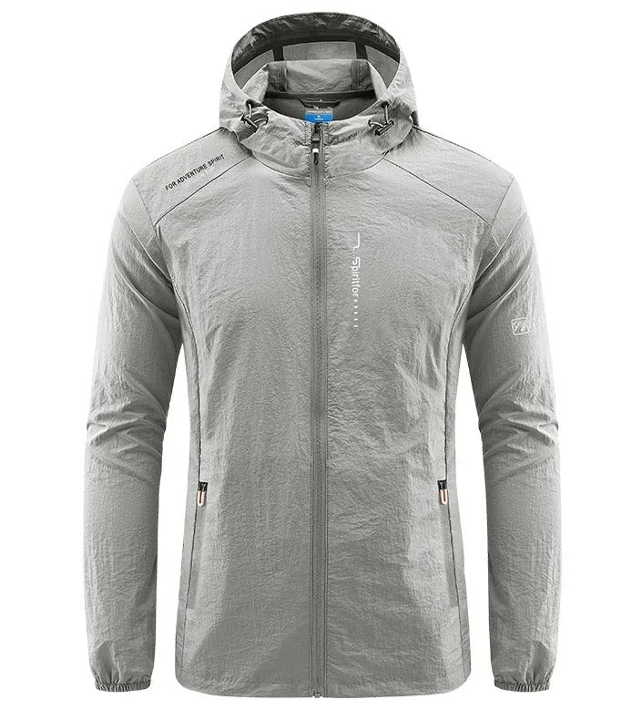 Stilla | Herre Windbreaker Jakke - Fuld Lynlås og Hætte