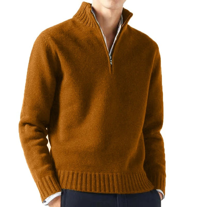 Stilla | Sweater med høj krave og lynlås